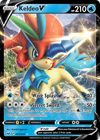 Image for Keldeo V (053/202) (SWSH01: Sword & Shield Base Set) - Pokemon