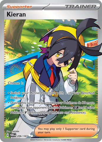 Image for Kieran (206/167) (SV06: Twilight Masquerade) - Pokemon