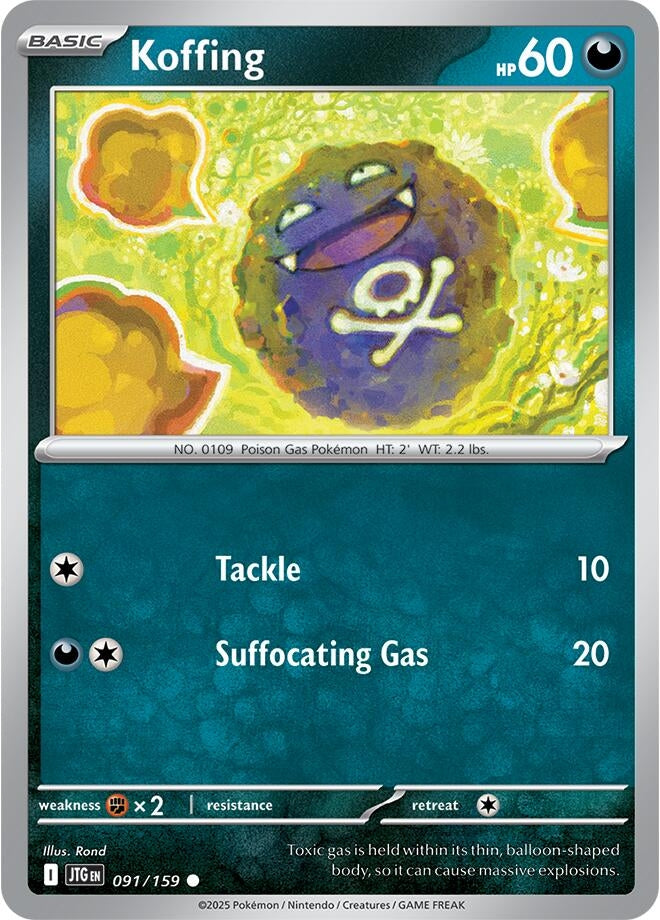 Image for Koffing (091/159) (SV09: Journey Together) - Pokemon