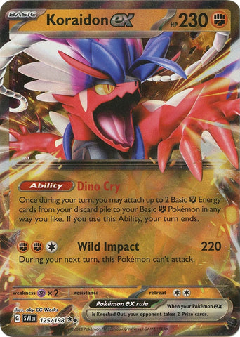 Image for Koraidon ex (125/198) (SV01: Scarlet & Violet Base Set) - Pokemon