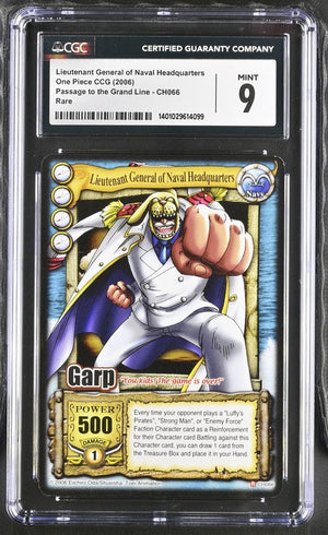 LIEUTENANT GENERAL OF NAVAL HEADQUARTERS - ONE PIECE CCG - PASSAGE TO THE GRAND LINE- CGC 9 One Piece Card Game