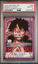 MONKEY D. LUFFY - ALTERNATE ART - JAPANESE OP05-AWAKENING OF THE NEW ERA - PSA 10 ONE Single