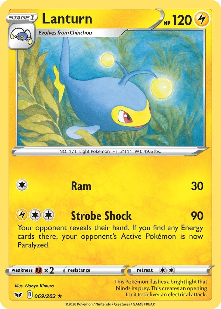 Image for Lanturn (069/202) (SWSH01: Sword & Shield Base Set) - Pokemon