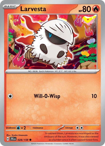 Image for Larvesta (028/159) (SV09: Journey Together) - Pokemon