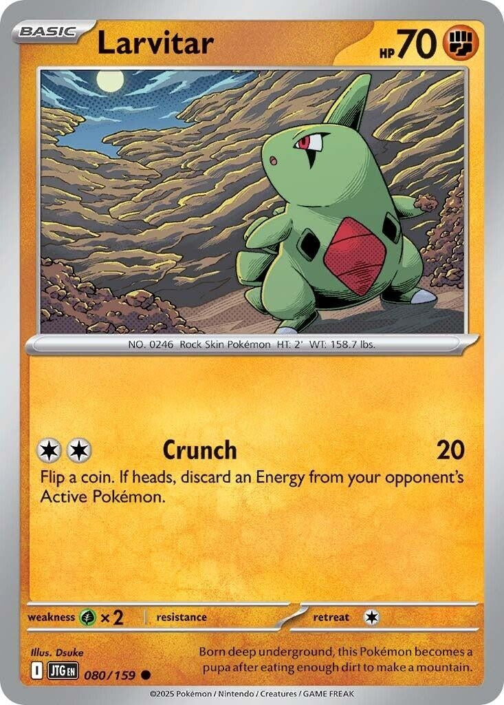 Image for Larvitar (080/159) (SV09: Journey Together) - Pokemon
