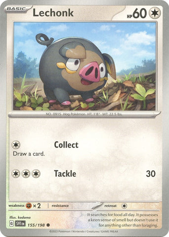 Image for Lechonk (155/198) (SV01: Scarlet & Violet Base Set) - Pokemon