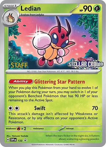 Image for Ledian - 133 (Prerelease) [Staff] (133) (SV: Scarlet & Violet Promo Cards) - Pokemon
