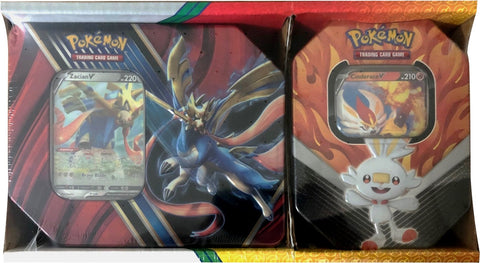 Image for Legends of Galar Tin + Galar Partners Tin 2-pack [Zacian V/Cinderace V] (Retail Exclusive) - Pokemon