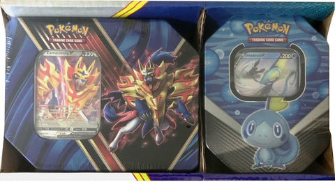 Image for Legends of Galar Tin + Galar Partners Tin 2-pack [Zamazenta V/Inteleon V] (Retail Exclusive) - Pokemon