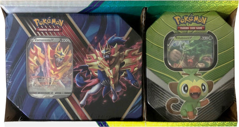 Image for Legends of Galar Tin + Galar Partners Tin 2-pack [Zamazenta V/Rillaboom V] (Retail Exclusive) - Pokemon