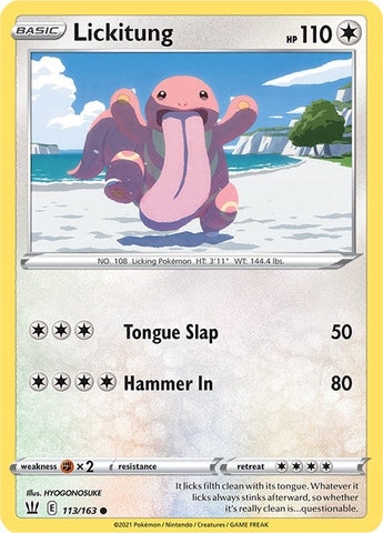 Image for Lickitung (113/163) (SWSH05: Battle Styles) - Pokemon