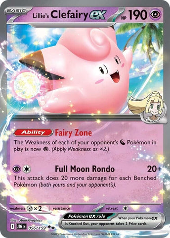 Image for Lillie's Clefairy ex (056/159) (SV09: Journey Together) - Pokemon