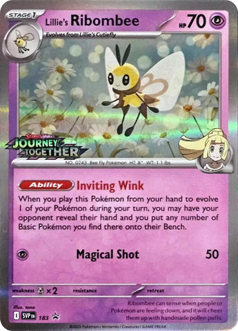 Image for Lillie's Ribombee - 183 (Prerelease) (183) (SV: Scarlet & Violet Promo Cards) - Pokemon