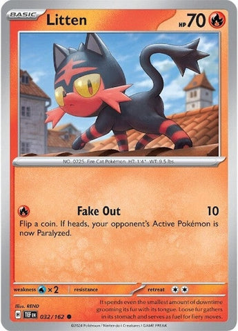 Image for Litten (032/162) (SV05: Temporal Forces) - Pokemon