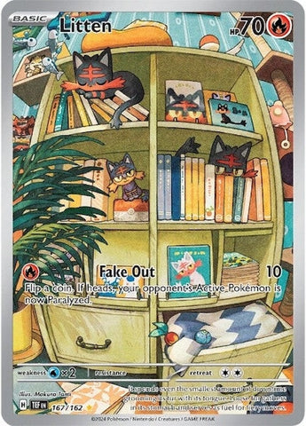 Image for Litten (167/162) (SV05: Temporal Forces) - Pokemon