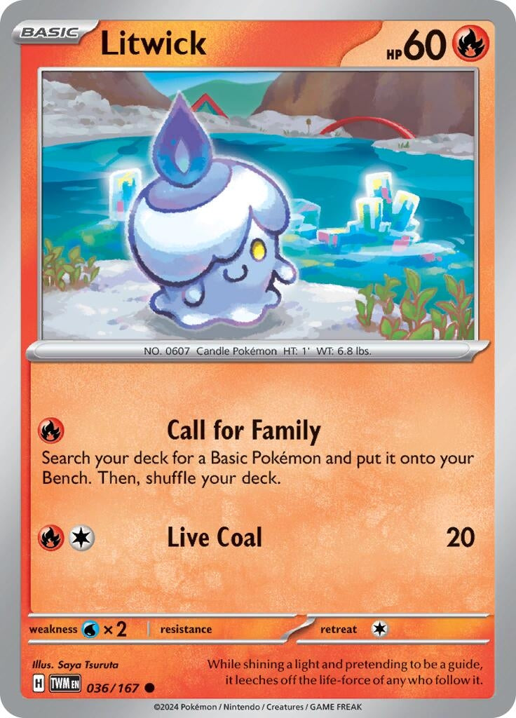 Image for Litwick (036/167) (SV06: Twilight Masquerade) - Pokemon