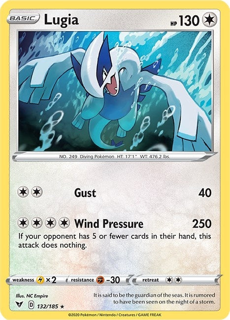 Image for Lugia (132/185) (SWSH04: Vivid Voltage) - Pokemon