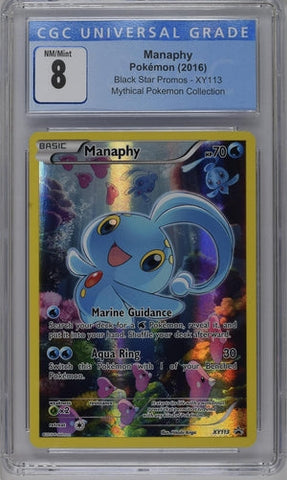 MANAPHY - MYTHICAL POKEMON COLLECTION - CGC 8 Pokemon Single