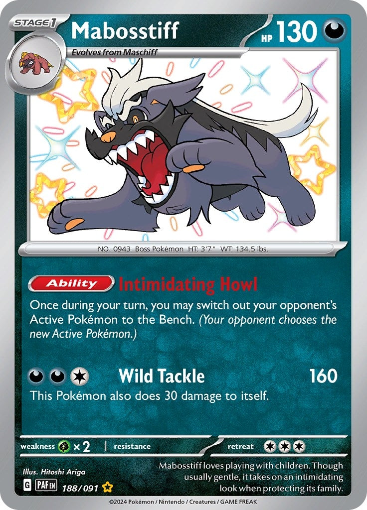 Image for Mabosstiff (188/091) (SV: Paldean Fates) - Pokemon