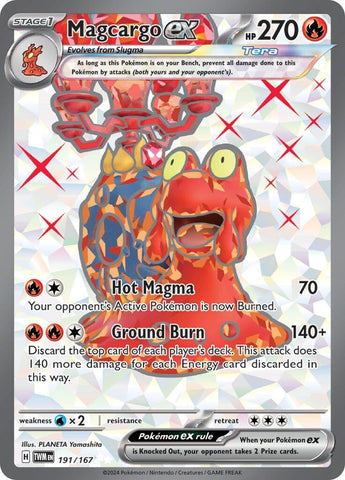 Image for Magcargo ex (191/167) (SV06: Twilight Masquerade) - Pokemon