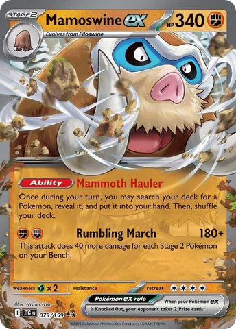 Image for Mamoswine ex (079/159) (SV09: Journey Together) - Pokemon