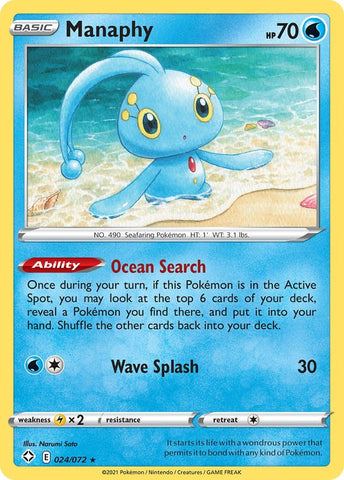Image for Manaphy (024/072) (Shining Fates) - Pokemon