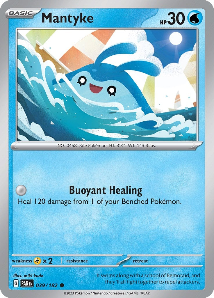 Image for Mantyke (039/182) (SV04: Paradox Rift) - Pokemon