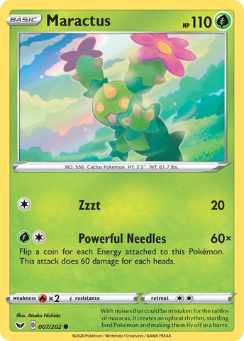 Image for Maractus (007/202) (SWSH01: Sword & Shield Base Set) - Pokemon