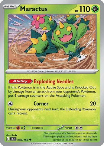 Image for Maractus (008/159) (SV09: Journey Together) - Pokemon