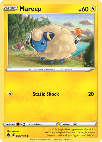 Image for Mareep (055/189) (SWSH03: Darkness Ablaze) - Pokemon