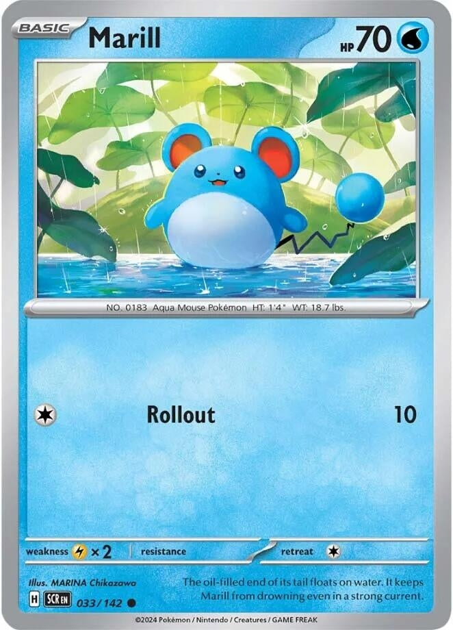 Image for Marill (033/142) (SV07: Stellar Crown) - Pokemon