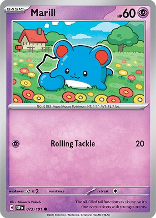 Image for Marill (073/191) (SV08: Surging Sparks) - Pokemon