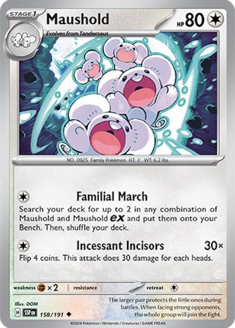Image for Maushold (158/191) (SV08: Surging Sparks) - Pokemon