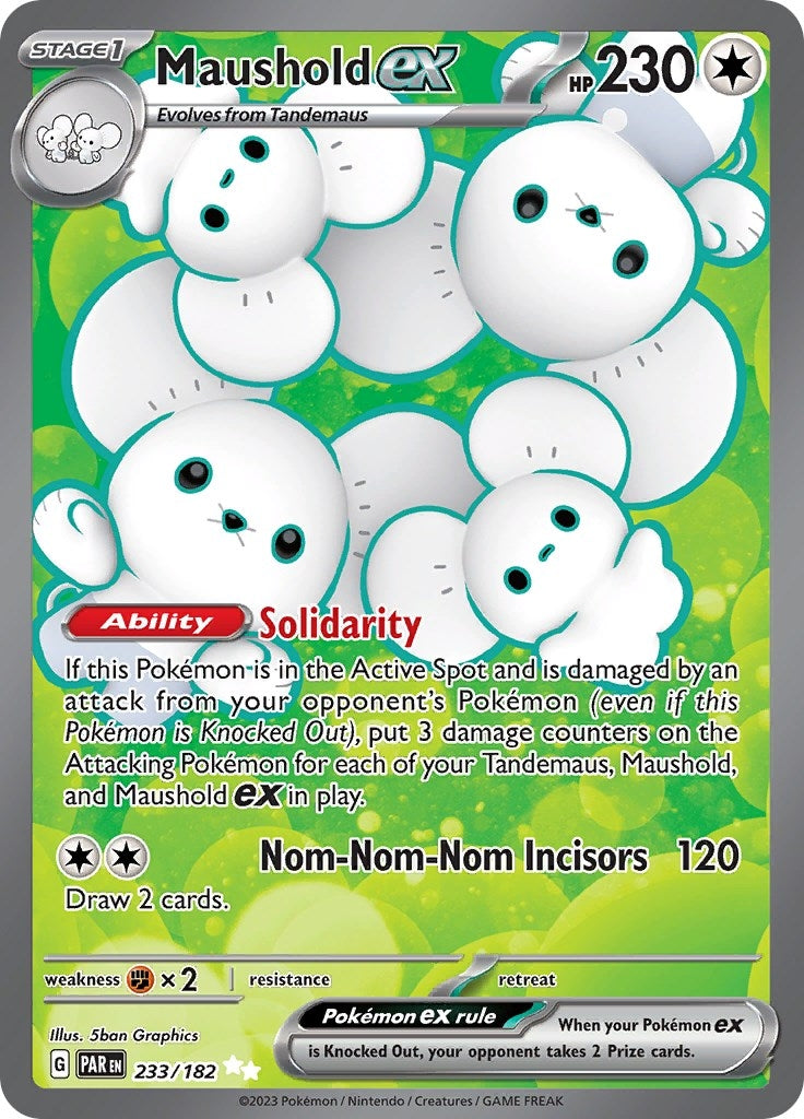 Image for Maushold ex (233/182) (SV04: Paradox Rift) - Pokemon