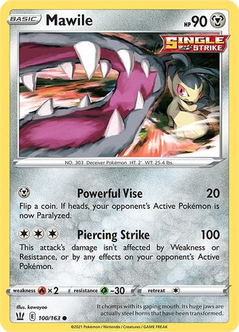 Image for Mawile (100/163) (SWSH05: Battle Styles) - Pokemon