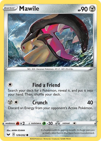 Image for Mawile (129/202) (SWSH01: Sword & Shield Base Set) - Pokemon