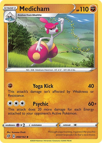 Image for Medicham (098/192) (SWSH02: Rebel Clash) - Pokemon