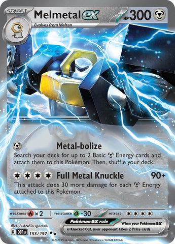 Image for Melmetal ex (153/197) (SV03: Obsidian Flames) - Pokemon
