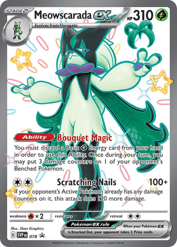 Image for Meowscarada ex - 078 (078) (SV: Scarlet & Violet Promo Cards) - Pokemon