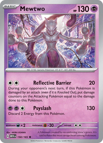 Image for Mewtwo (150/165) (SV: Scarlet & Violet 151) - Pokemon
