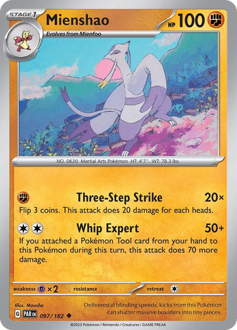 Image for Mienshao (097/182) (SV04: Paradox Rift) - Pokemon
