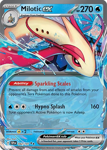 Image for Milotic ex (042/191) (SV08: Surging Sparks) - Pokemon