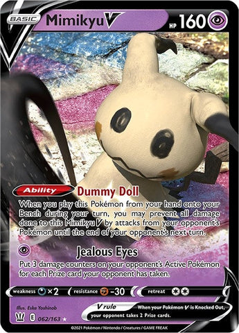 Image for Mimikyu V (062/163) (SWSH05: Battle Styles) - Pokemon