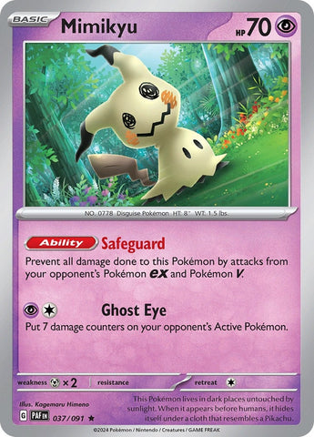 Image for Mimikyu (037/091) (SV: Paldean Fates) - Pokemon