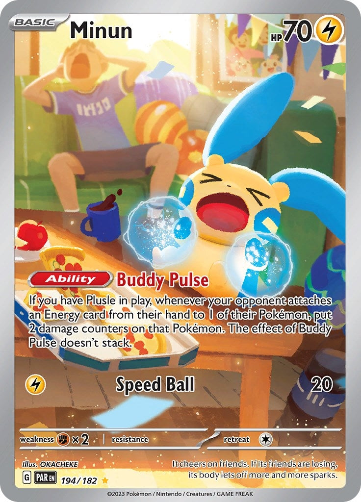 Image for Minun (194/182) (SV04: Paradox Rift) - Pokemon