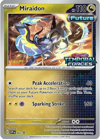 Image for Miraidon - 092 (Prerelease) [Staff] (092) (SV: Scarlet & Violet Promo Cards) - Pokemon
