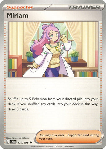 Image for Miriam (179/198) (SV01: Scarlet & Violet Base Set) - Pokemon
