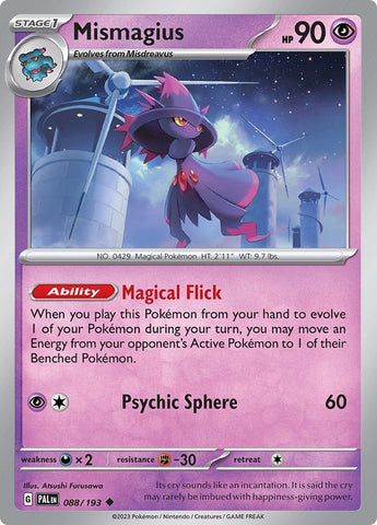 Image for Mismagius (088/193) (SV02: Paldea Evolved) - Pokemon