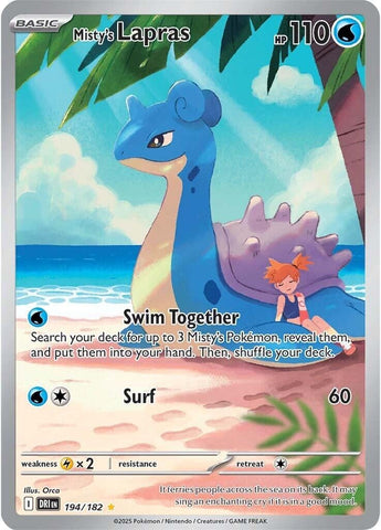 Image for Misty's Lapras (194/182) (SV10: Destined Rivals) - Pokemon
