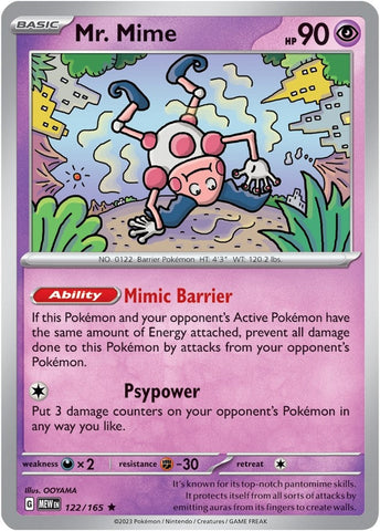 Image for Mr. Mime (122/165) (SV: Scarlet & Violet 151) - Pokemon
